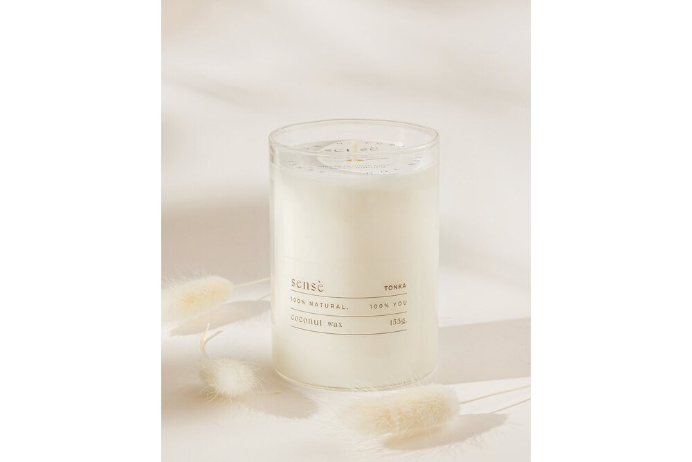 Kokosų vaško žvakės kapsulė "Tonka"