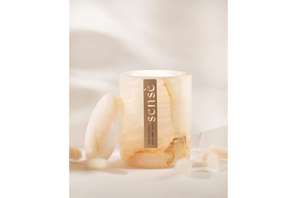 Marmurinio onikso žvakidė